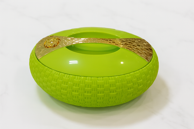 3 Sets Luxe Gouden Hotpot Warmhoud Kom met Deksel – 3L –4L-6L Stijlvolle Serveerschaal