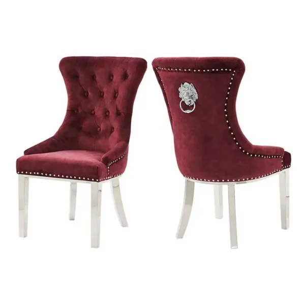 Luxe Eetkamer Meubels Metalen Poten Eetkamerstoel Nordic Stof Chesterfield Stoel Voor Restaurant Hotel
