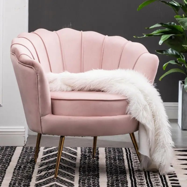 Hotelstoelen Fluwelen Stof Metalen Nordic Luxe Gouden Bank Moderne Meubels Lounge - Afbeelding 5